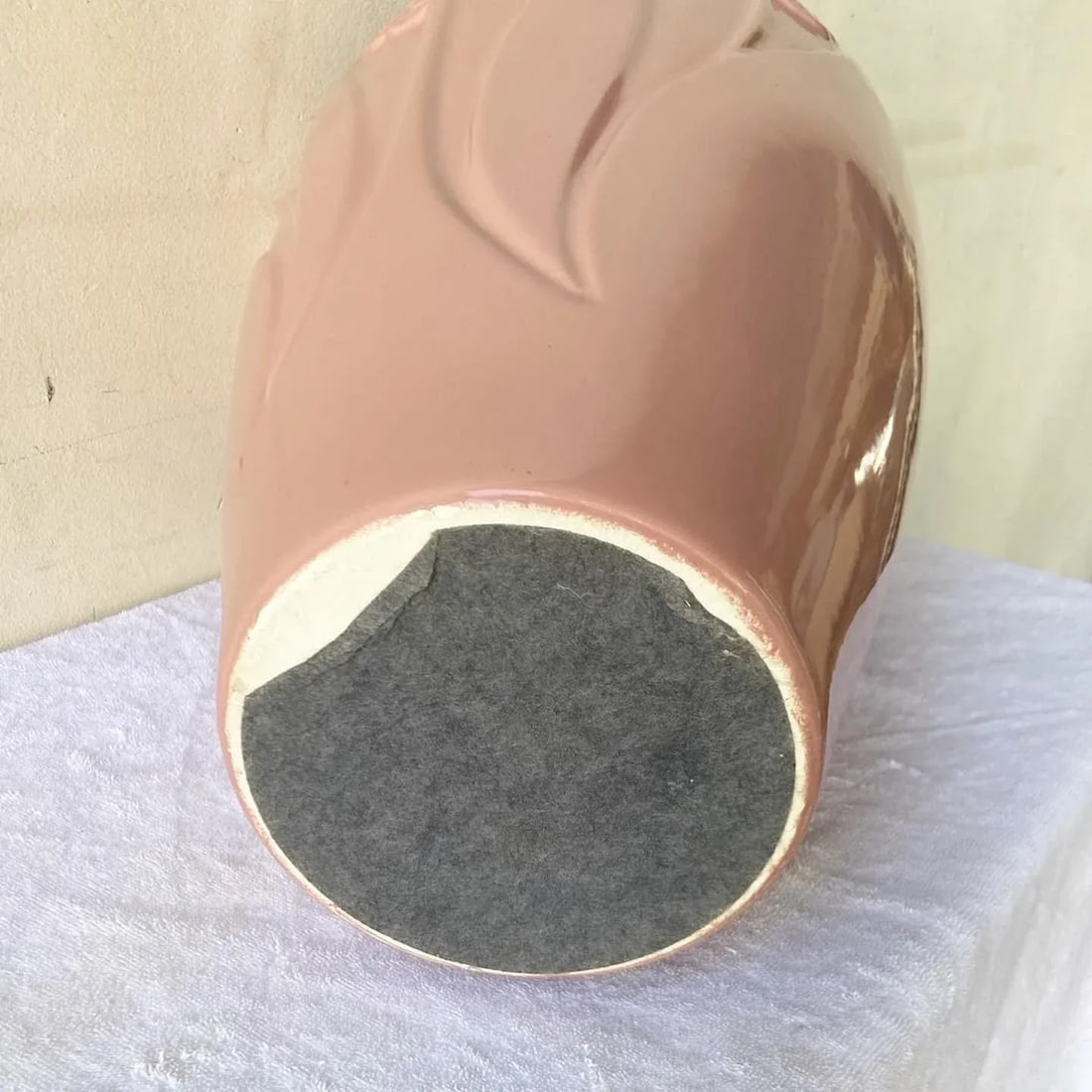 Postmodern Pink Ceramic Floral Vase - 6