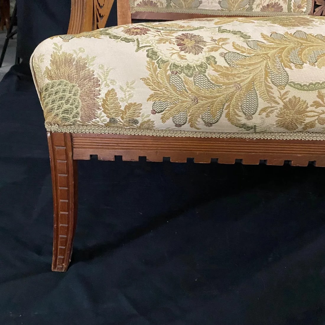 Authentic Rare Eastlake Aesthetic Movement Ornate Carved Walnut Loveseat - 11