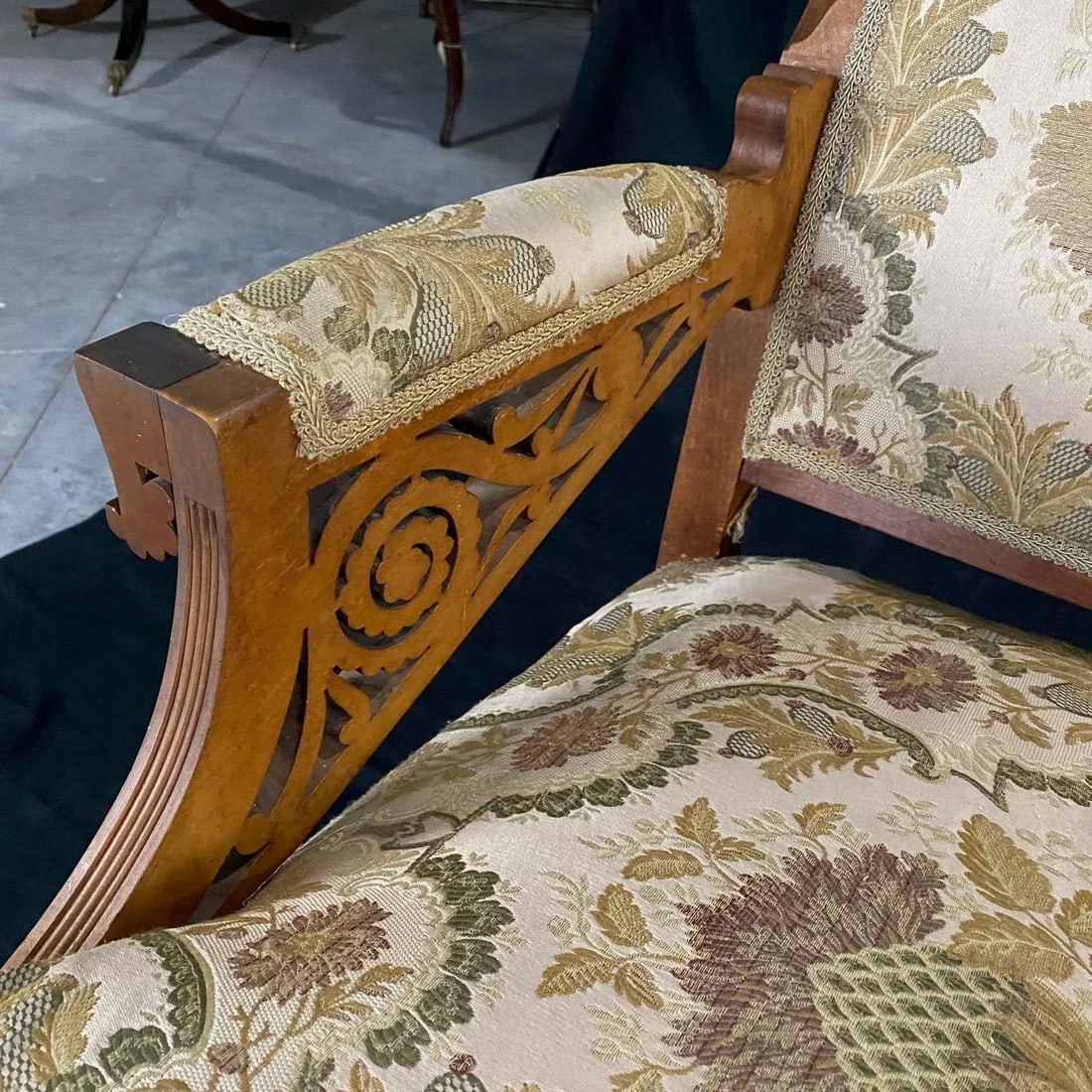 Authentic Rare Eastlake Aesthetic Movement Ornate Carved Walnut Loveseat - 2