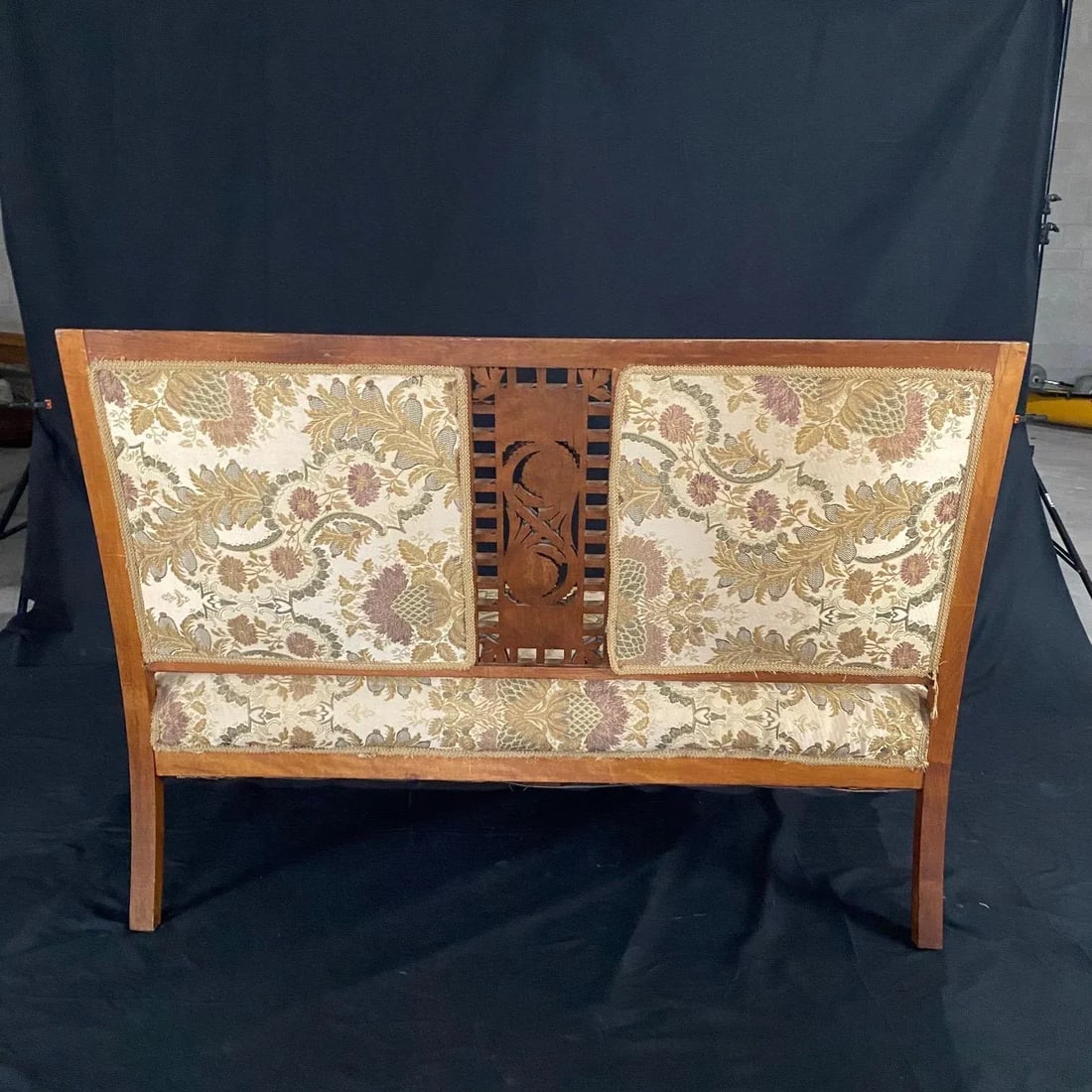 Authentic Rare Eastlake Aesthetic Movement Ornate Carved Walnut Loveseat - 3