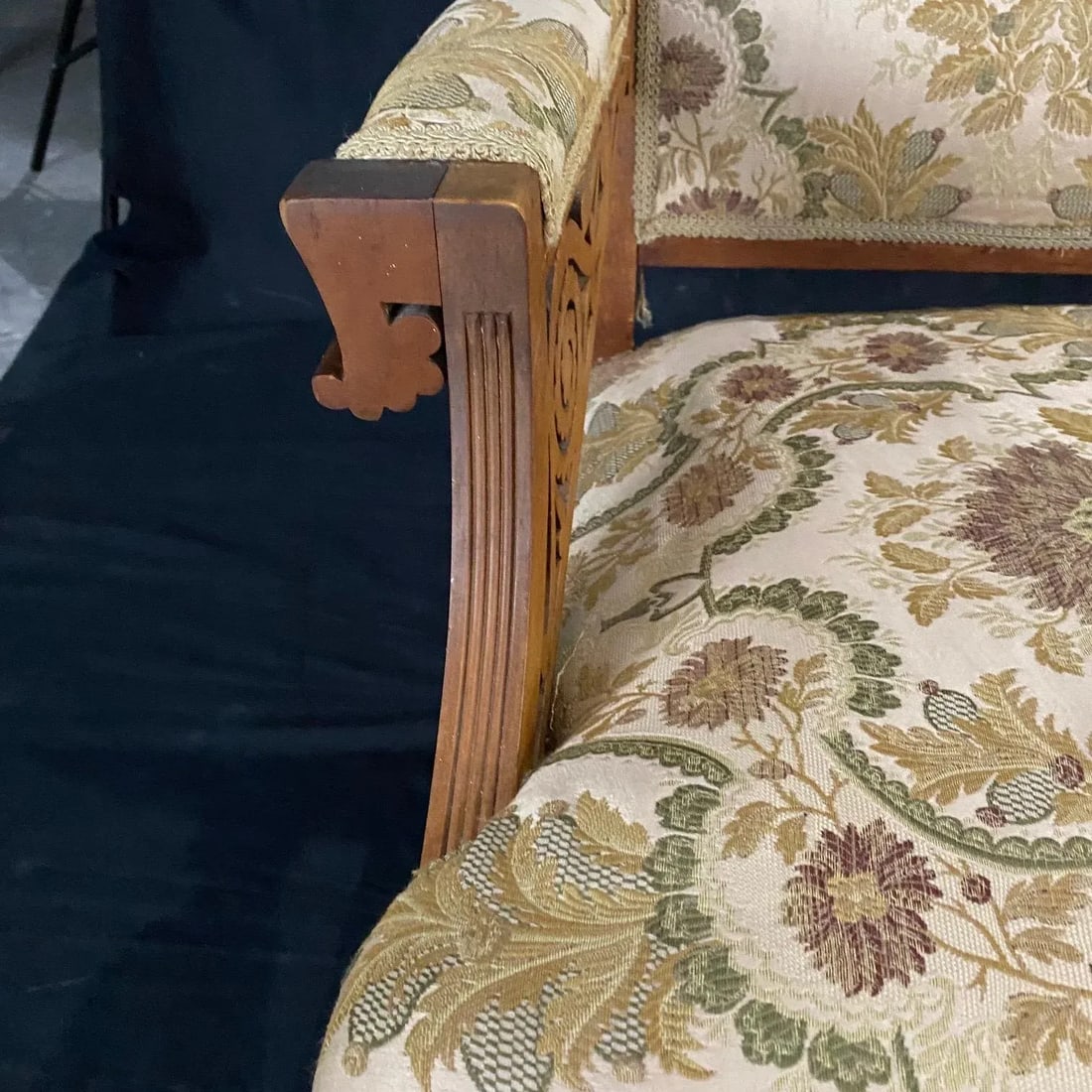 Authentic Rare Eastlake Aesthetic Movement Ornate Carved Walnut Loveseat - 8