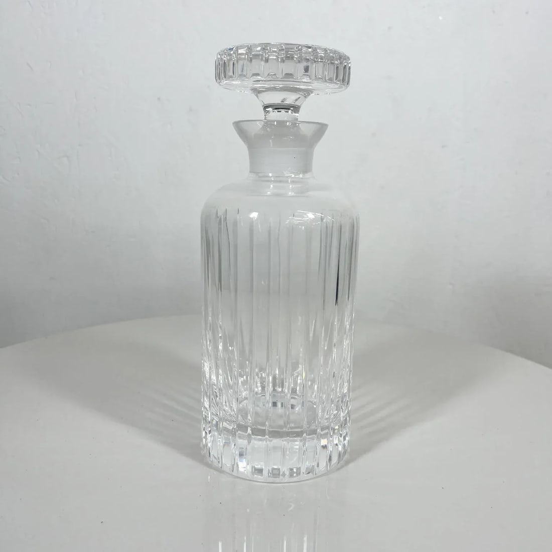 1960s Italian Ribbed Crystal Glass Decanter - 13