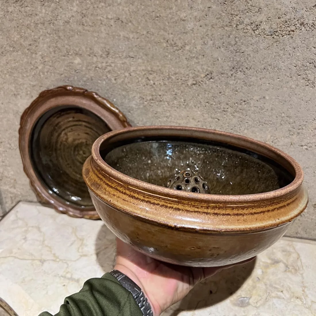 1980s Sculptural Studio Pottery Art Covered Dish - 8