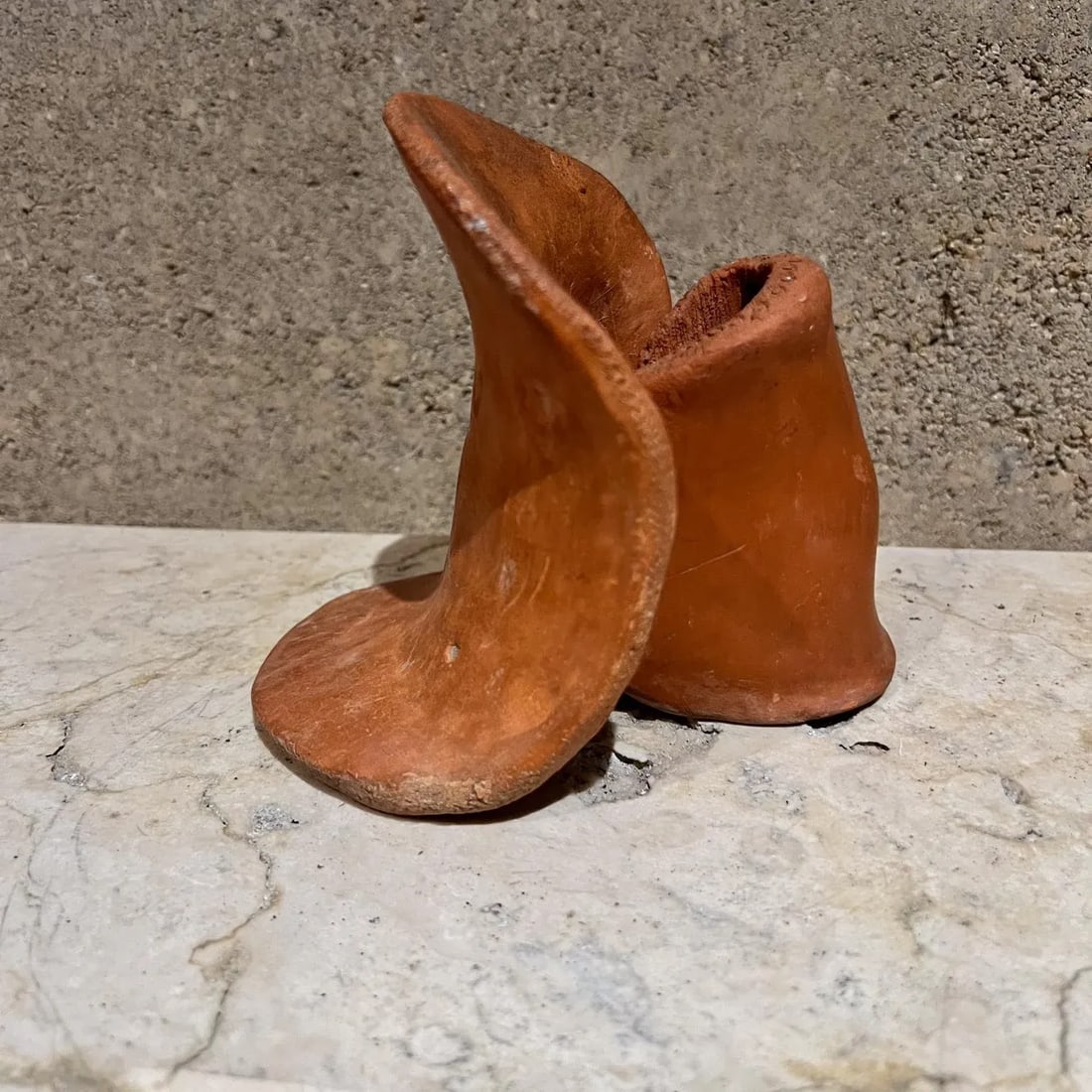 1970s Studio Art Pottery Abstract Sculpture Hoof - 2