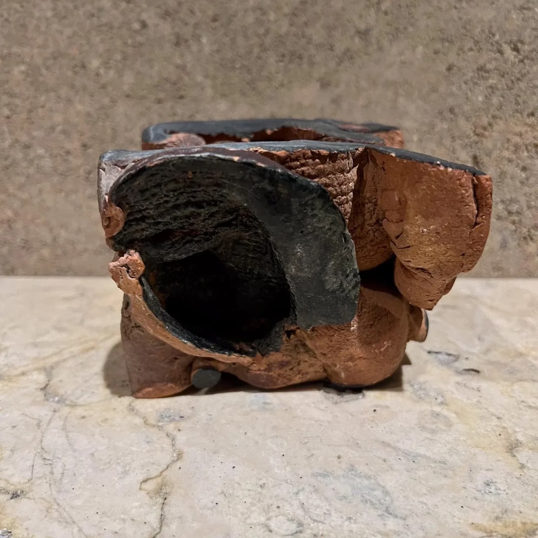1970s Abstract Root Sculpture Studio Pottery Art - 3