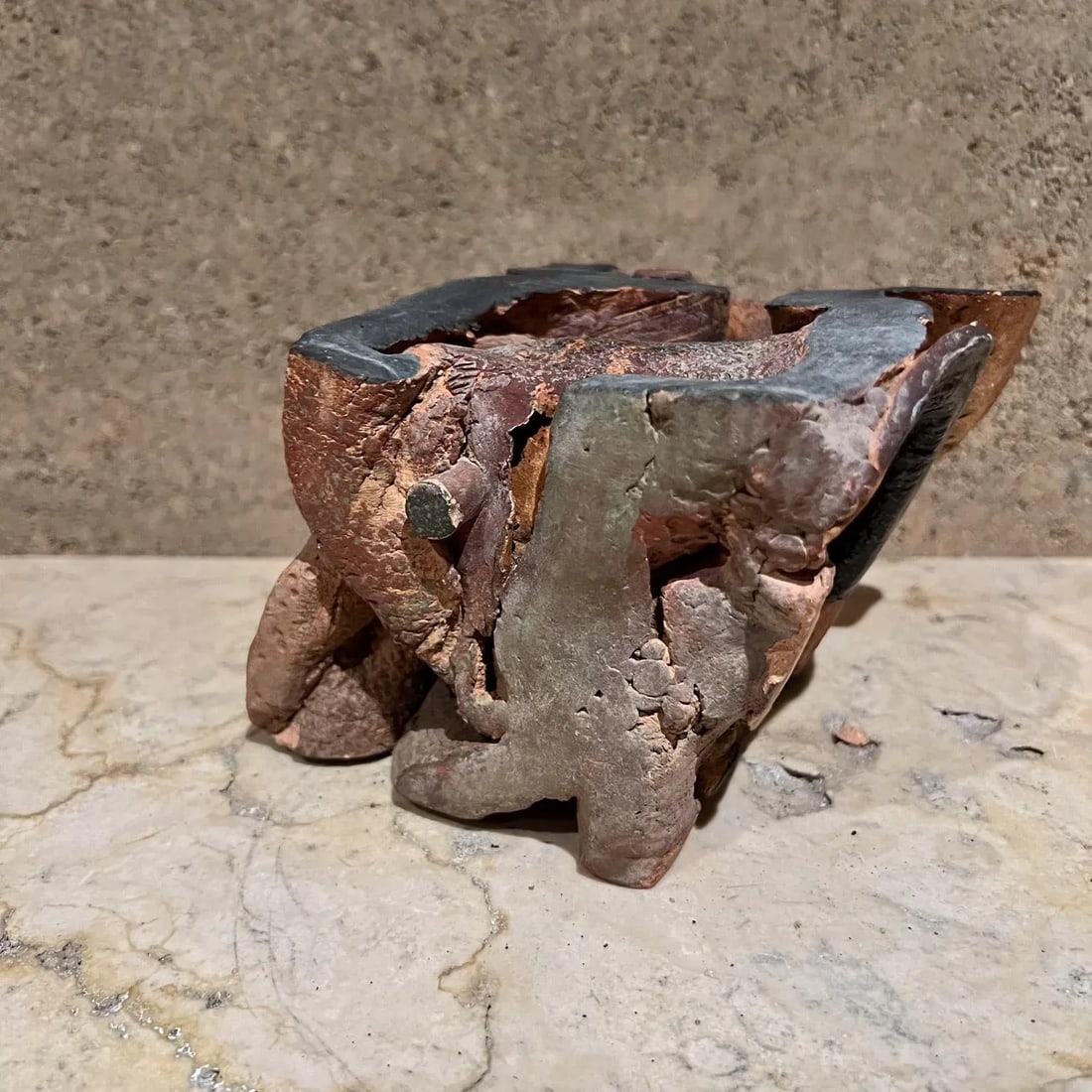1970s Abstract Root Sculpture Studio Pottery Art - 5