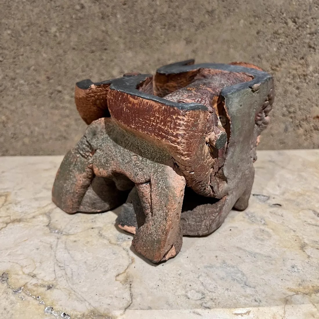 1970s Abstract Root Sculpture Studio Pottery Art - 6