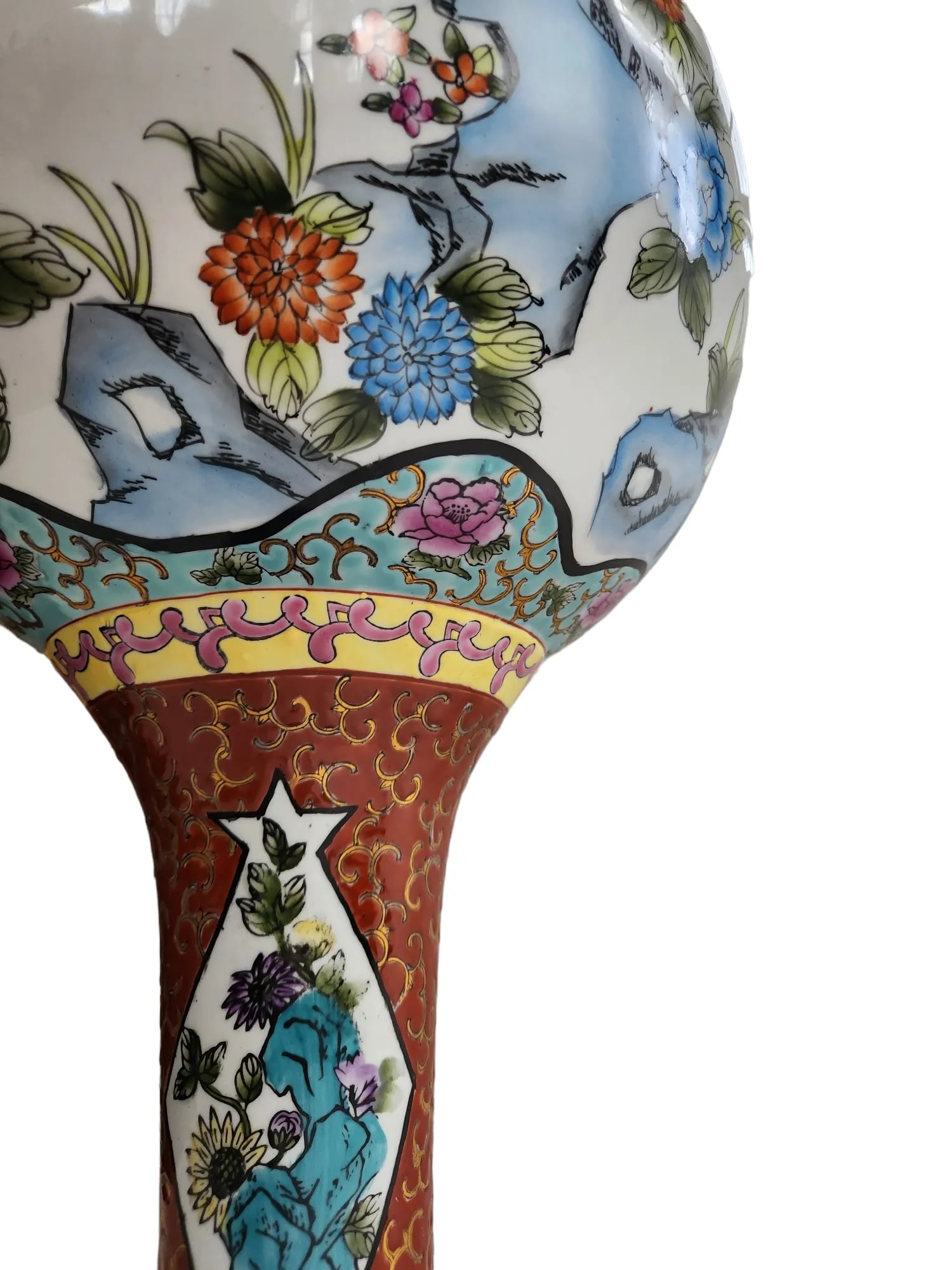 Large Mid 20th Century 'Famille-Rose' Vase - 2