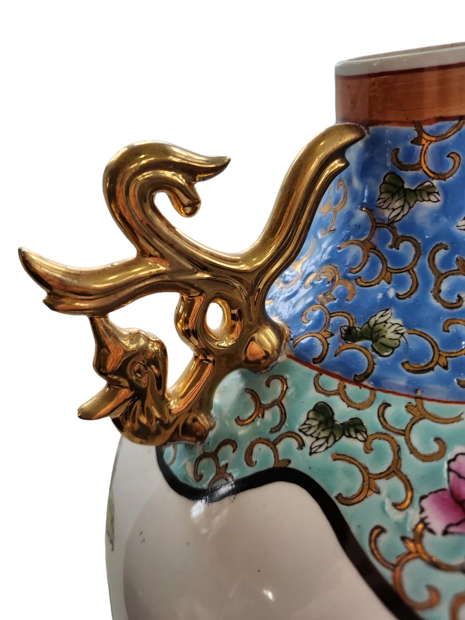 Large Mid 20th Century 'Famille-Rose' Vase - 5
