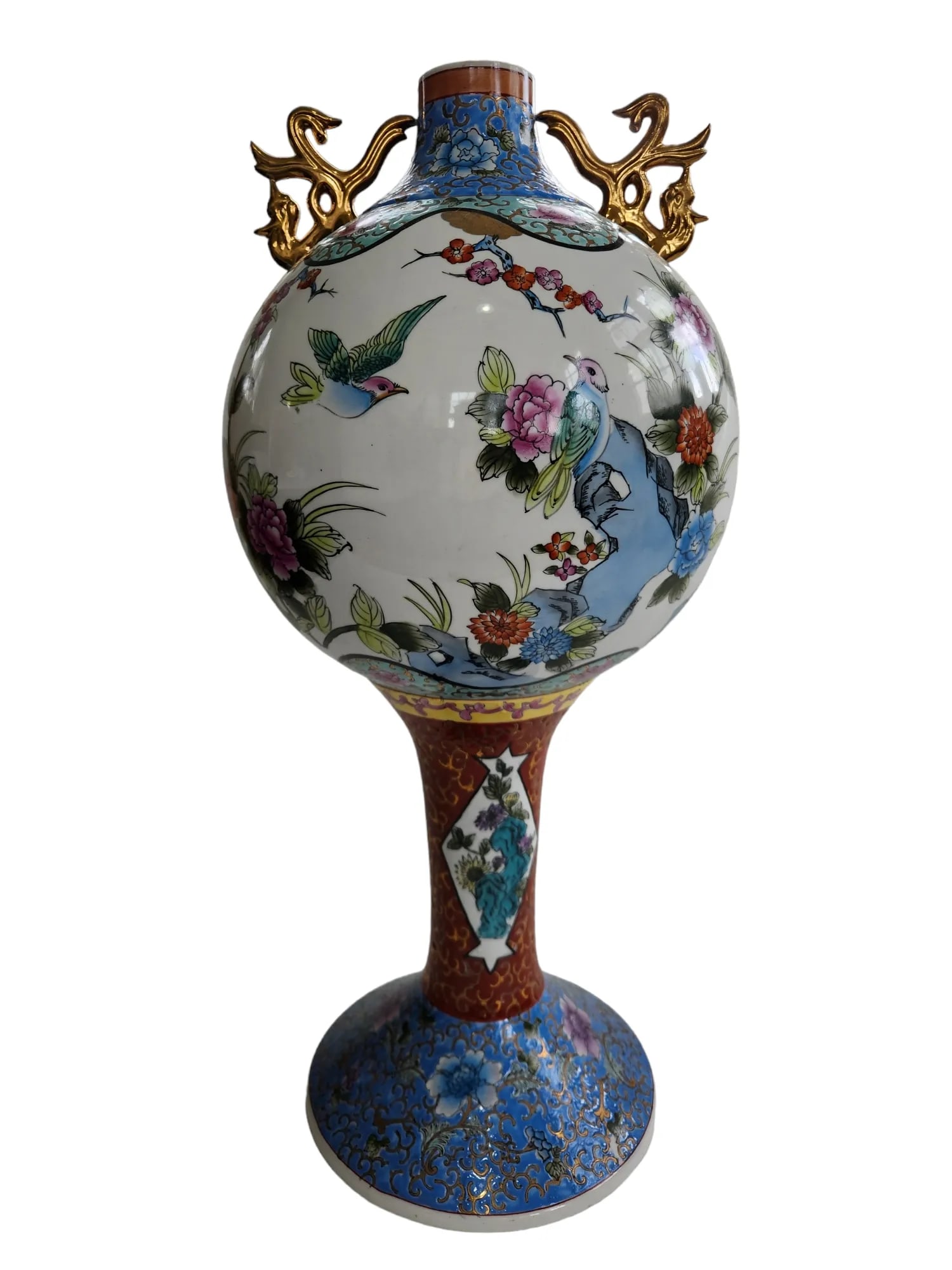 Large Mid 20th Century 'Famille-Rose' Vase - 6