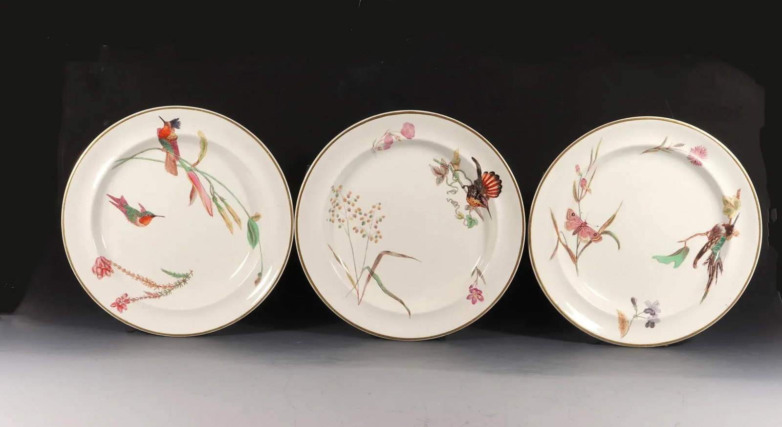 Wedgwood Creamware Hummingbird Butterfly & Flowers Pattern, No. 7961 - 12