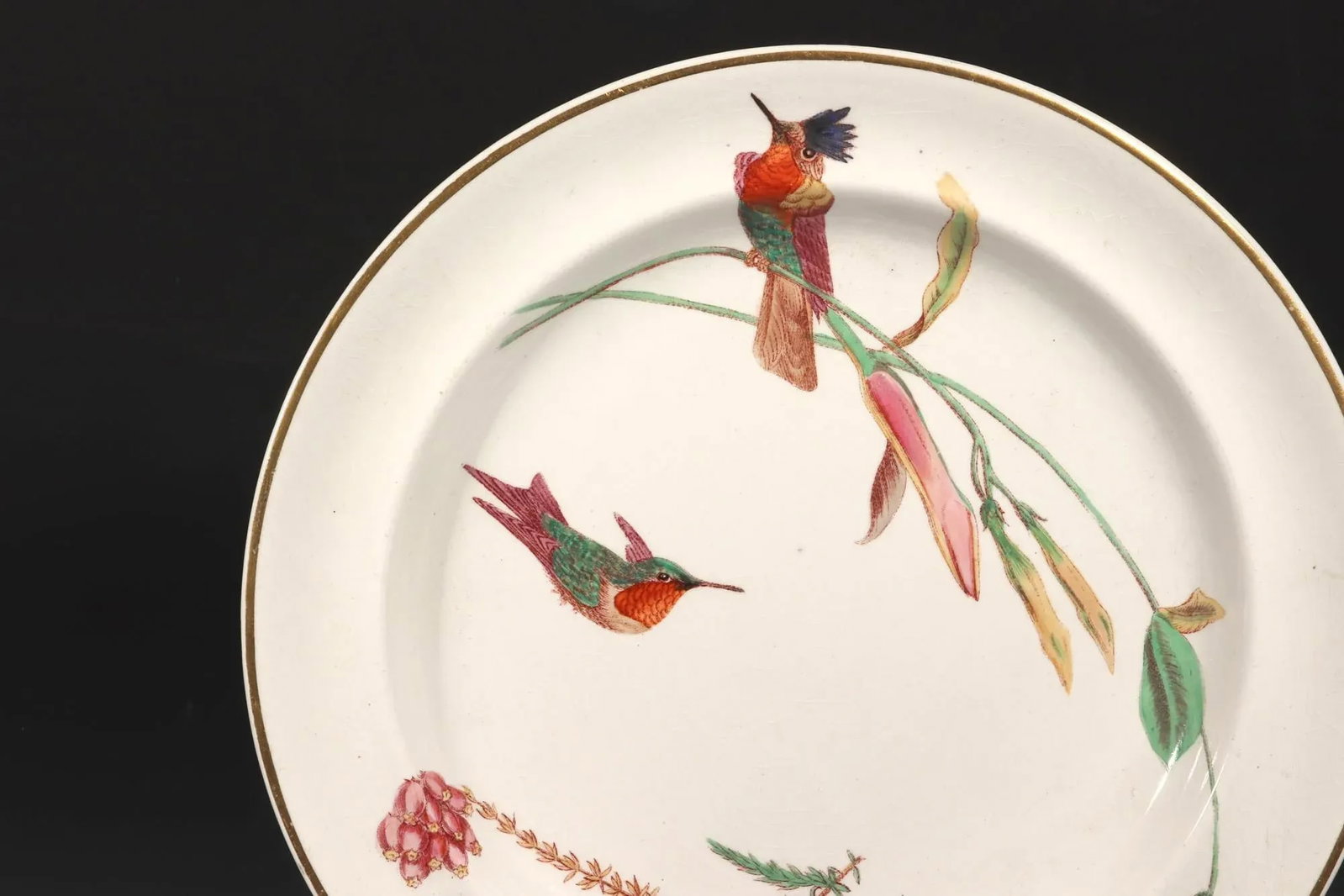 Wedgwood Creamware Hummingbird Butterfly & Flowers Pattern, No. 7961 - 7