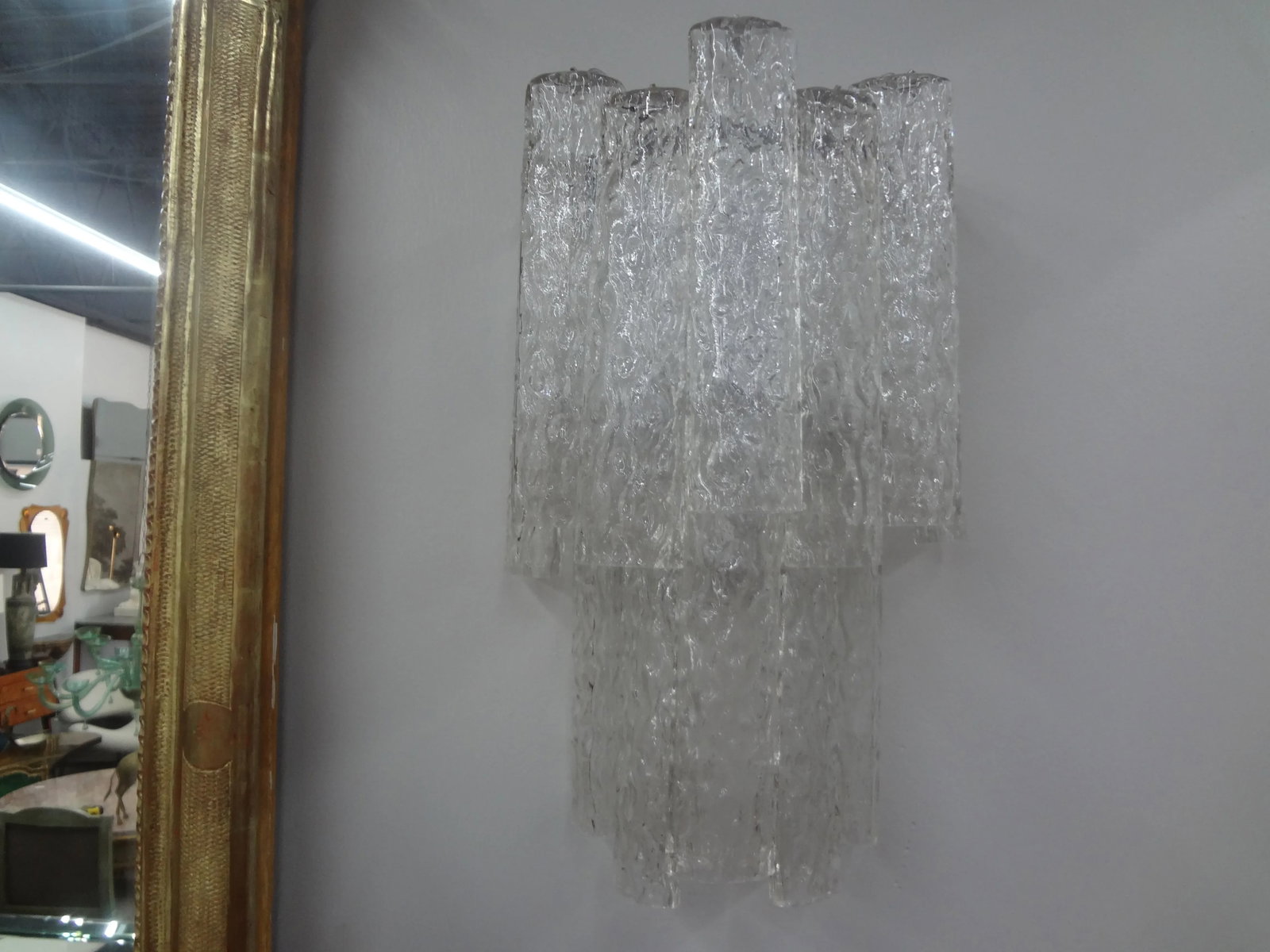 Pair of Toni Zuccheri for Venini Murano Glass Sconces - 2
