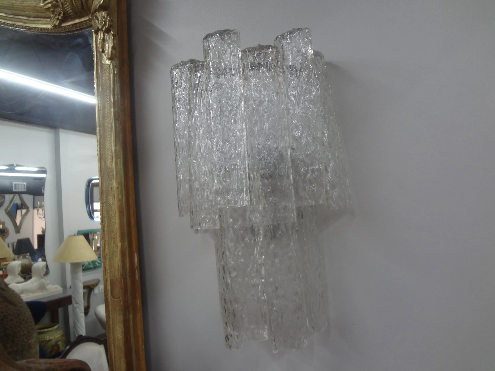 Pair of Toni Zuccheri for Venini Murano Glass Sconces - 4