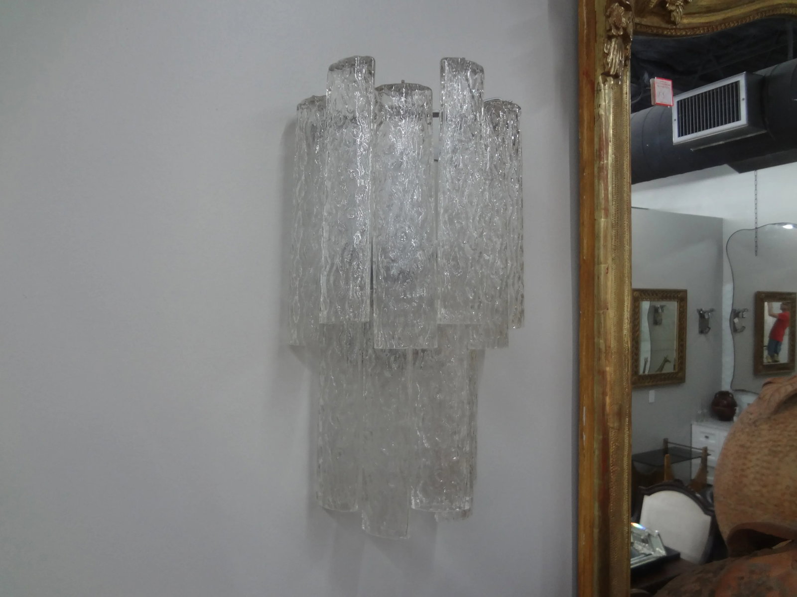 Pair of Toni Zuccheri for Venini Murano Glass Sconces - 8