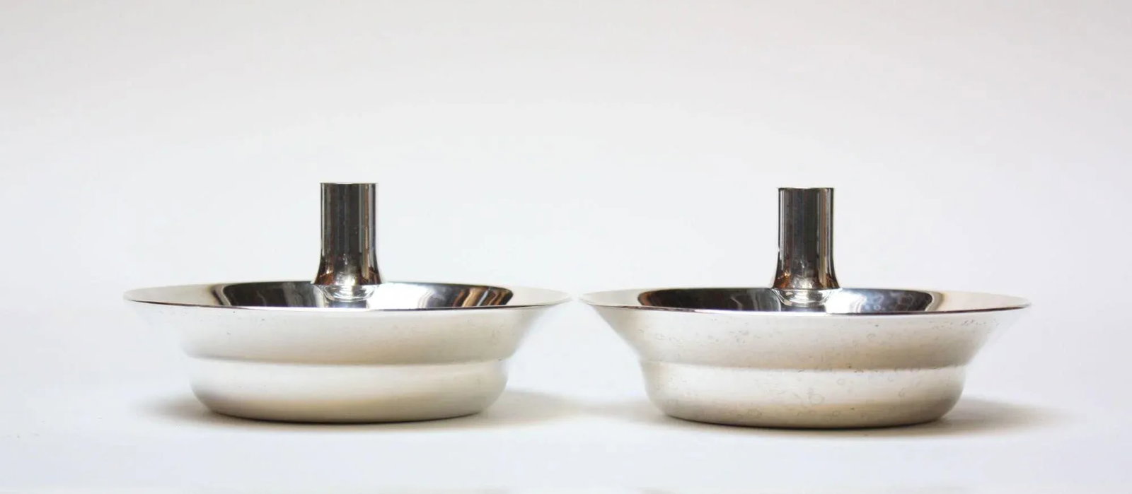 Jens Quistgaard for Dansk Silver-Plated Candle Holders - A Pair - 3