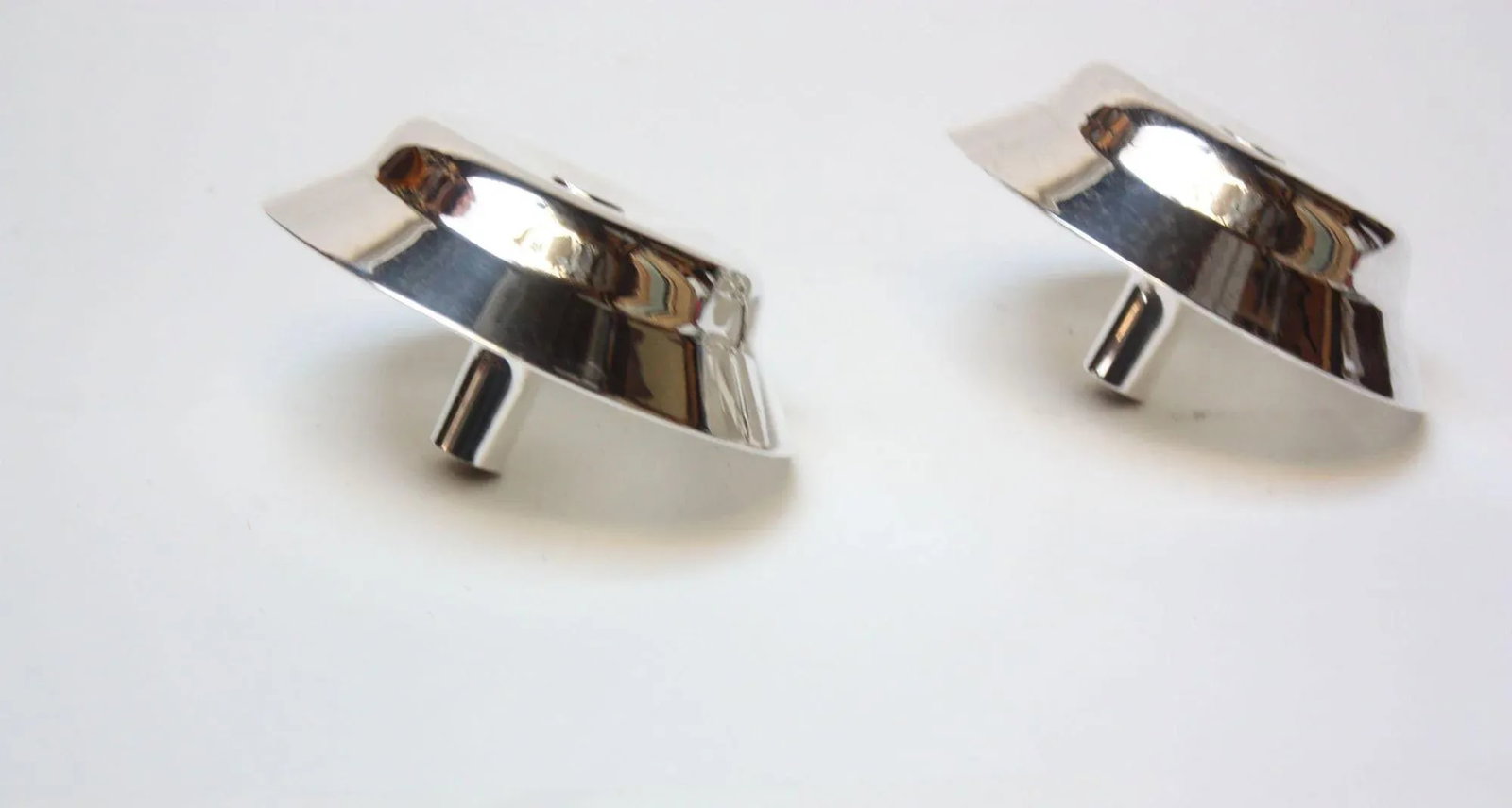 Jens Quistgaard for Dansk Silver-Plated Candle Holders - A Pair - 7
