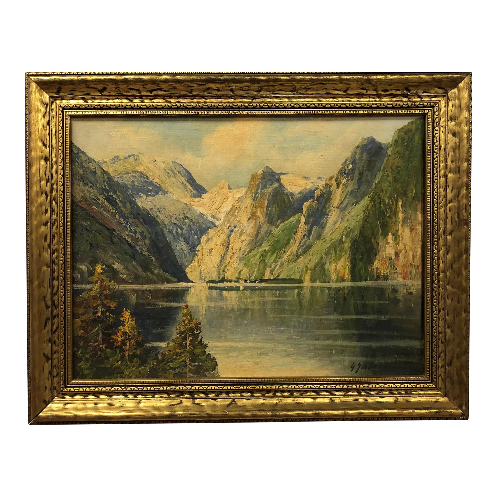 Late 19th Century Majestic Oil on Board Signed on the Bottom, Framed: Majestic, Oil on Board, Signed on the Bottom - 19" x 15" Condition: Alterations: Unknown Imperfections: Some Imperfections Condition Notes: Good Condition. See pictures for more details. Materials
