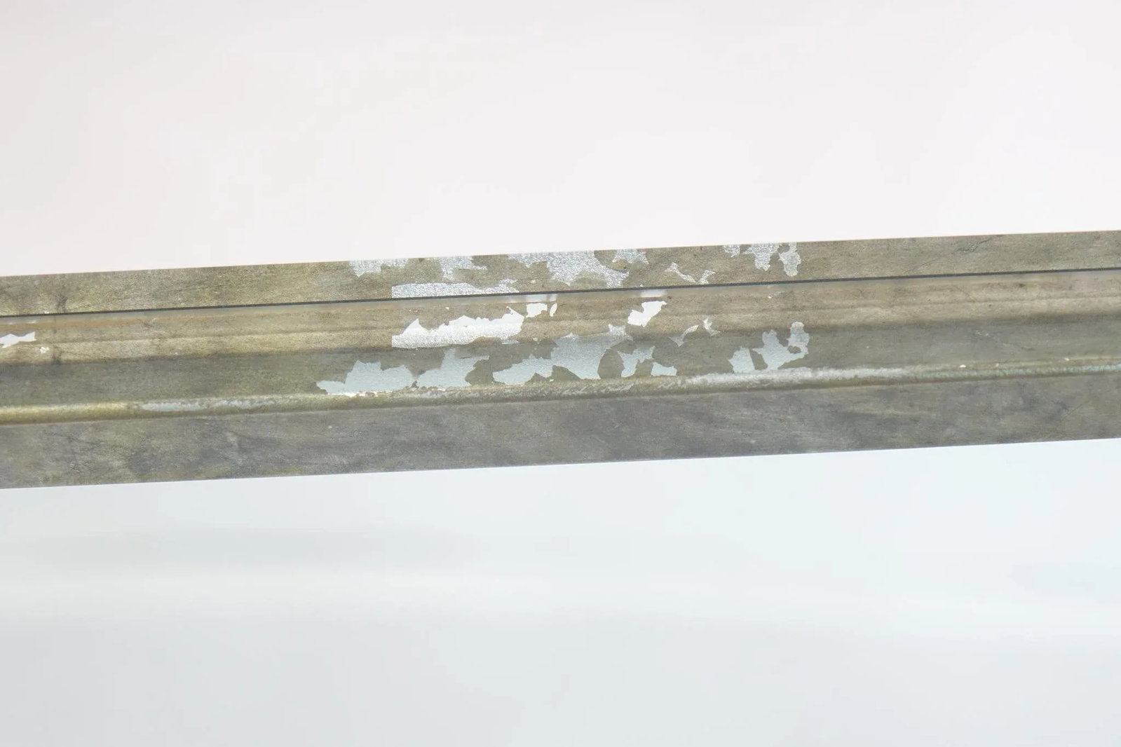Mid 20th Century Modern Metal And Glass Side Table - 4