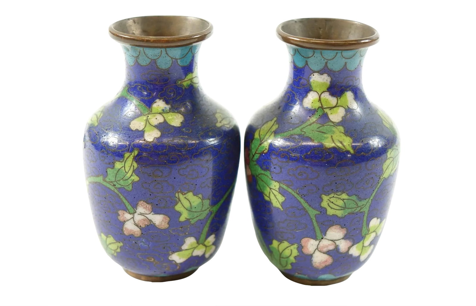 Vintage Early 20th Century Chinese Cloisonne Vases - A Pair: Vintage Chinese Cloisonne Vases - A Pair Made in the Early 20th Century Condition: Alterations: Unknown Imperfections: Some Imperfections Condition Notes: Good Condition - See pictures for more