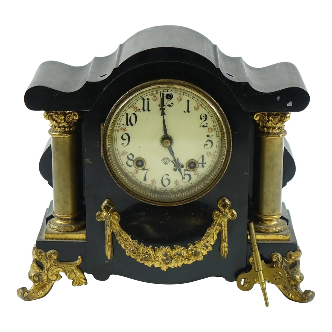 Late 19th Century Antique Mantel Clock by Ansonia Clock Co (1 of 8)