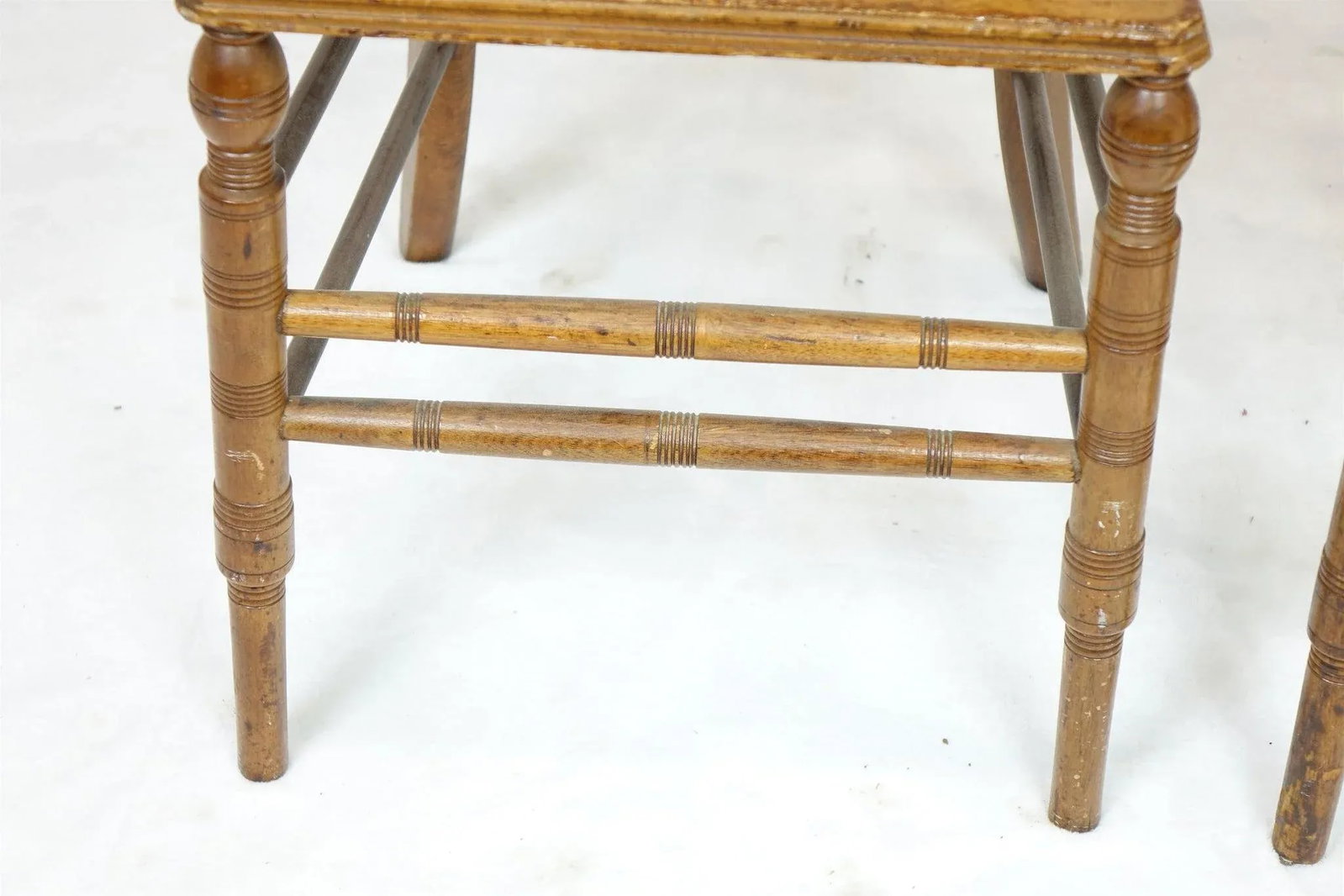 Vintage Chairs With Woodwork - a Pair - 4