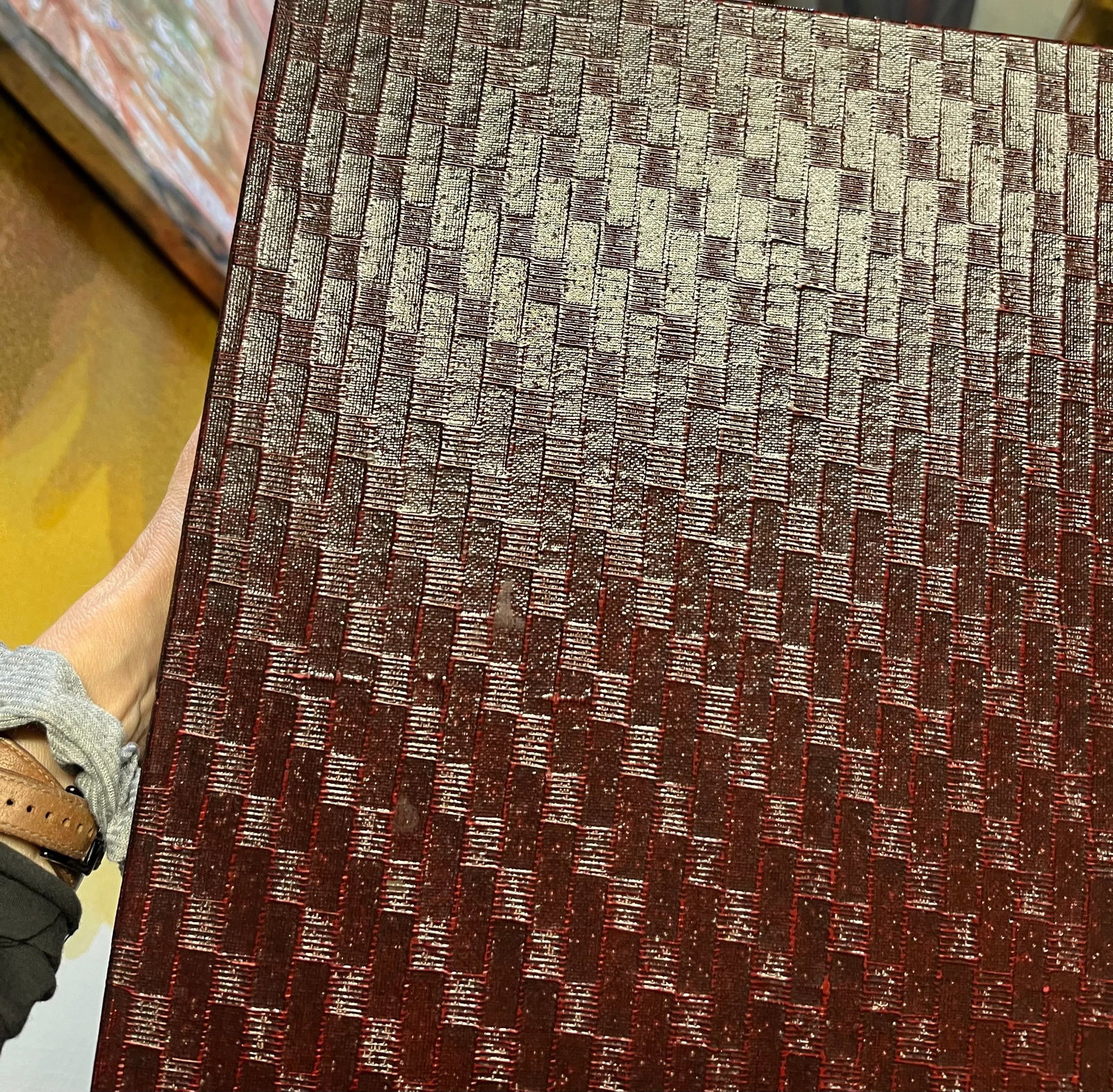 1970s Grasscloth Side Tables by Baker, a Pair - 5