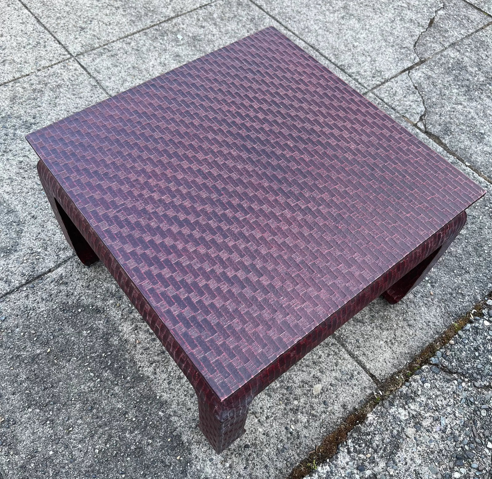 1970s Grasscloth Side Tables by Baker, a Pair - 7