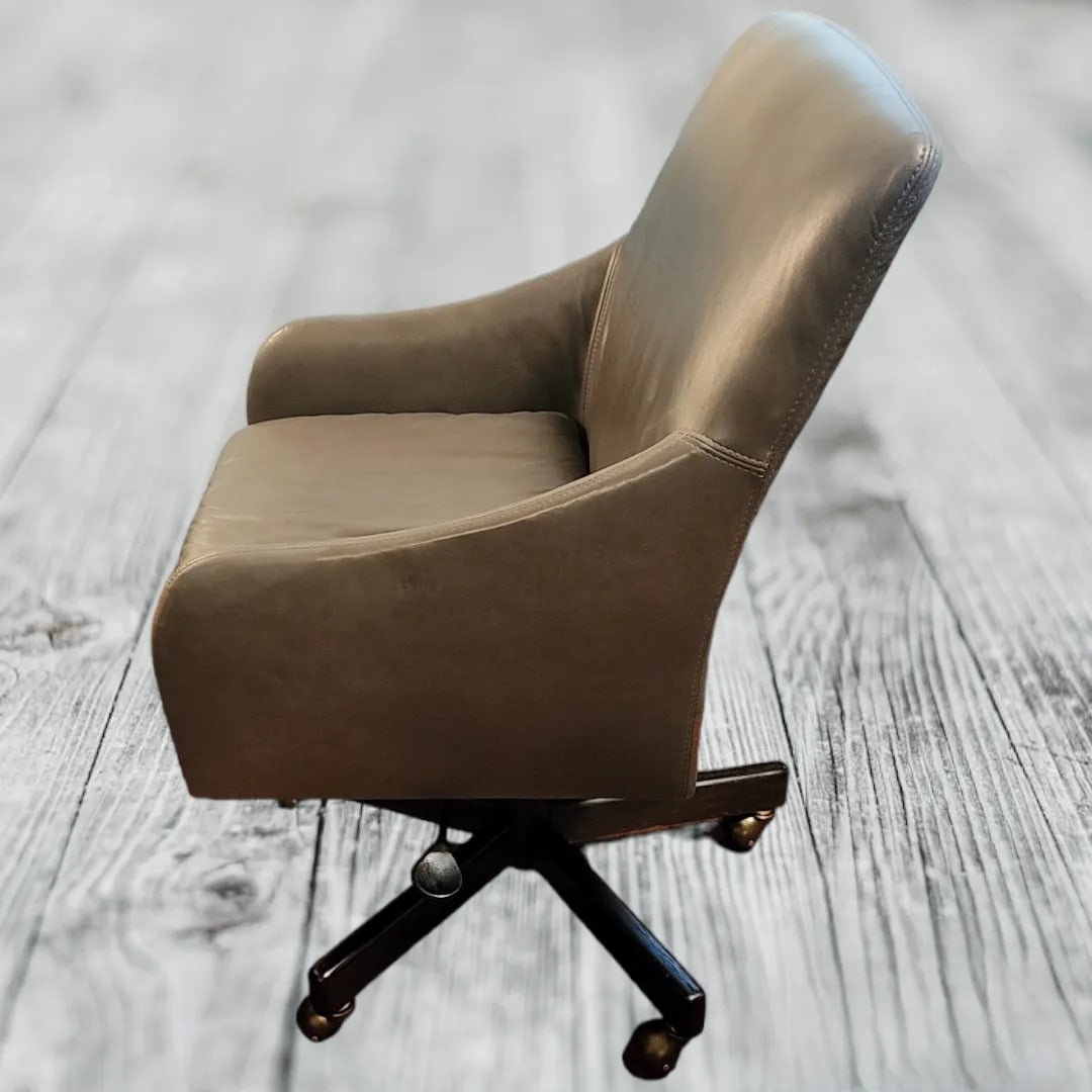 Lee Industries Custom Made Noble Rock Leather 5401-01dc Rolling Desk Chair - 11
