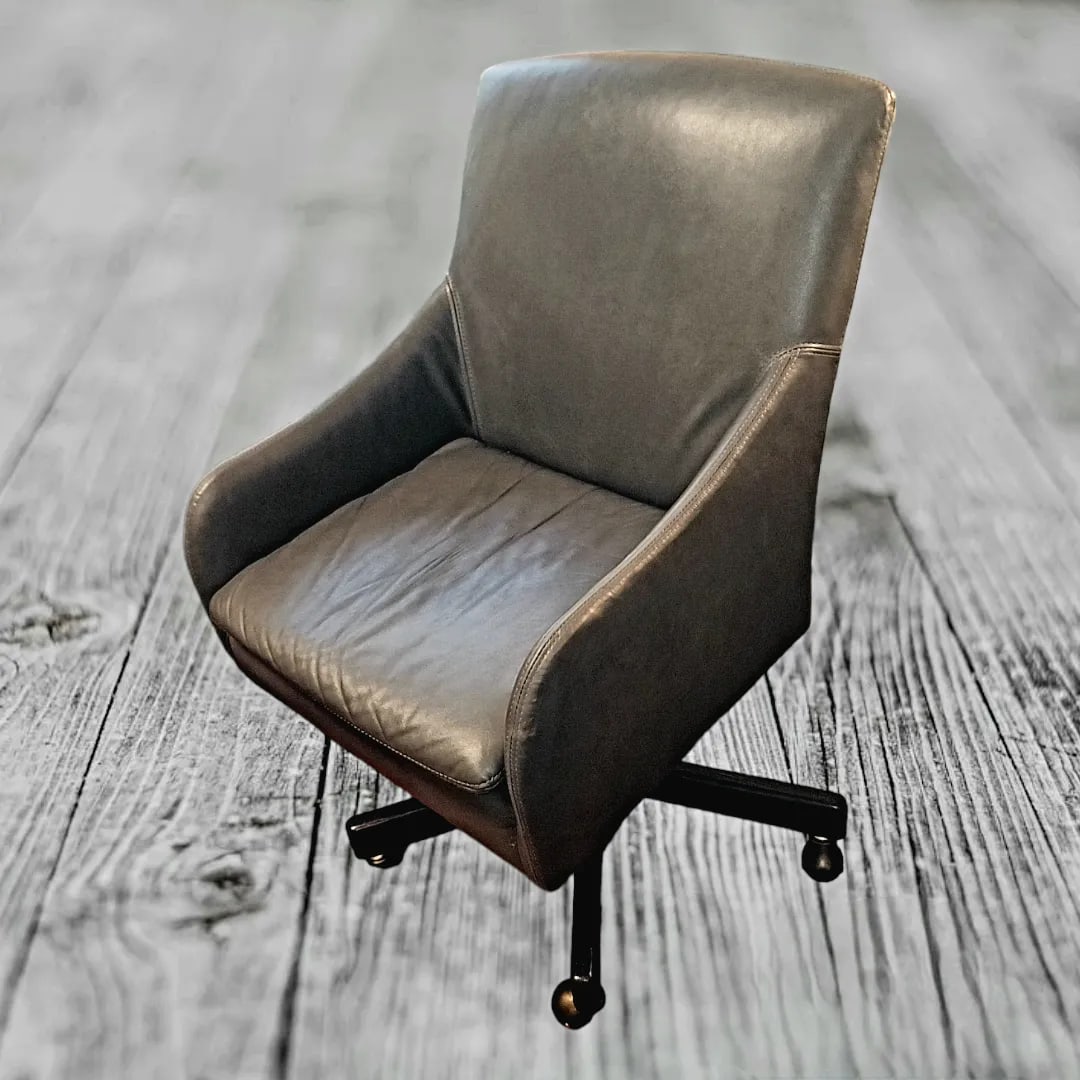 Lee Industries Custom Made Noble Rock Leather 5401-01dc Rolling Desk Chair - 12