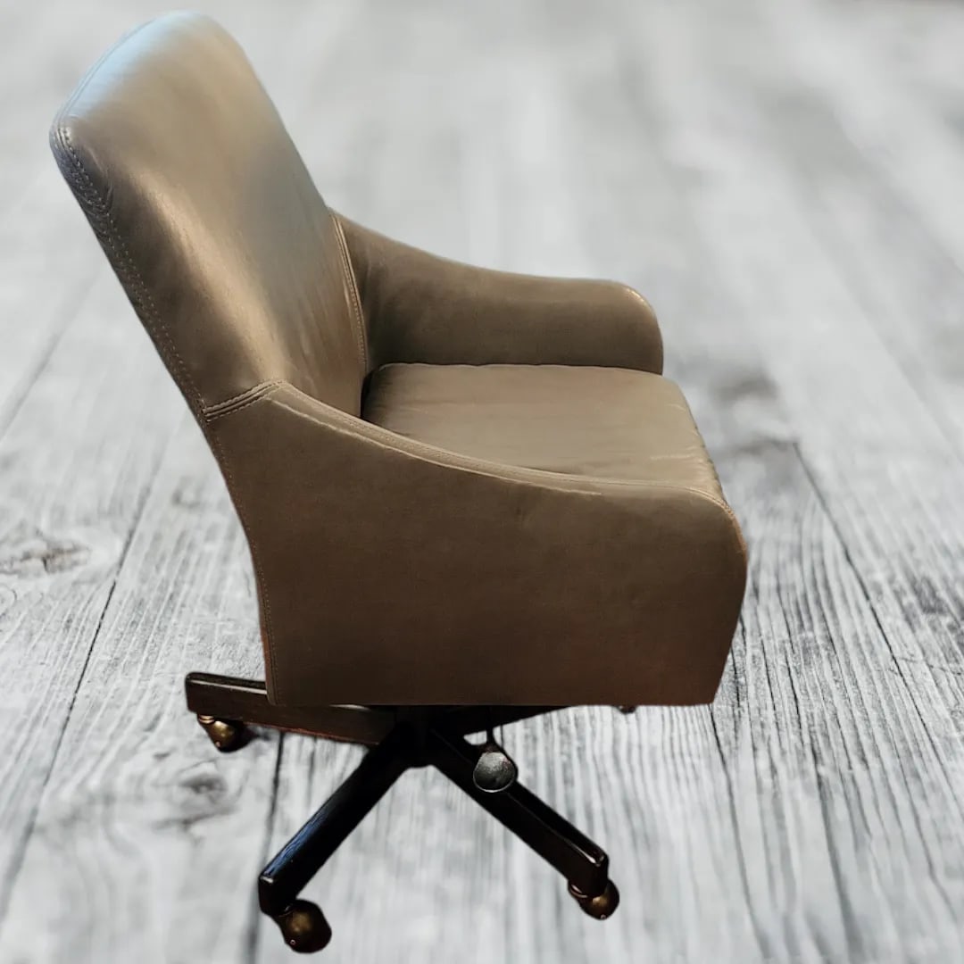 Lee Industries Custom Made Noble Rock Leather 5401-01dc Rolling Desk Chair - 2