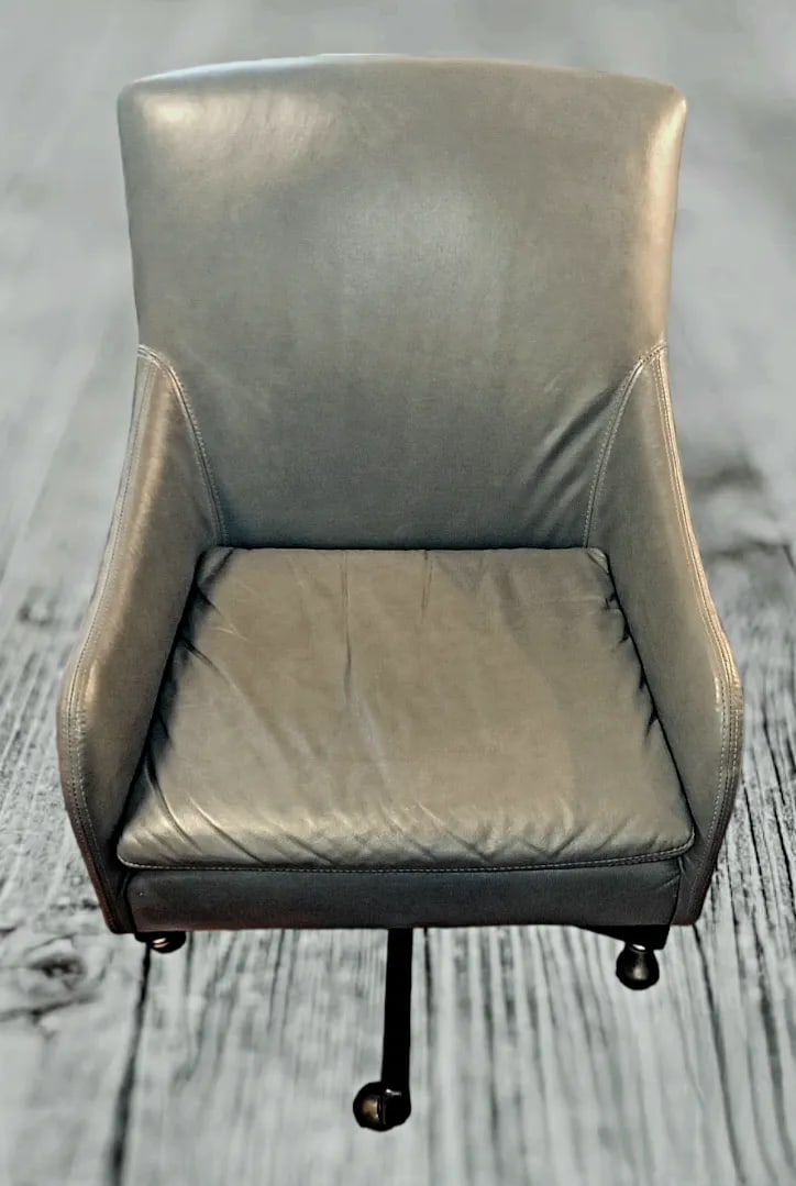 Lee Industries Custom Made Noble Rock Leather 5401-01dc Rolling Desk Chair - 4
