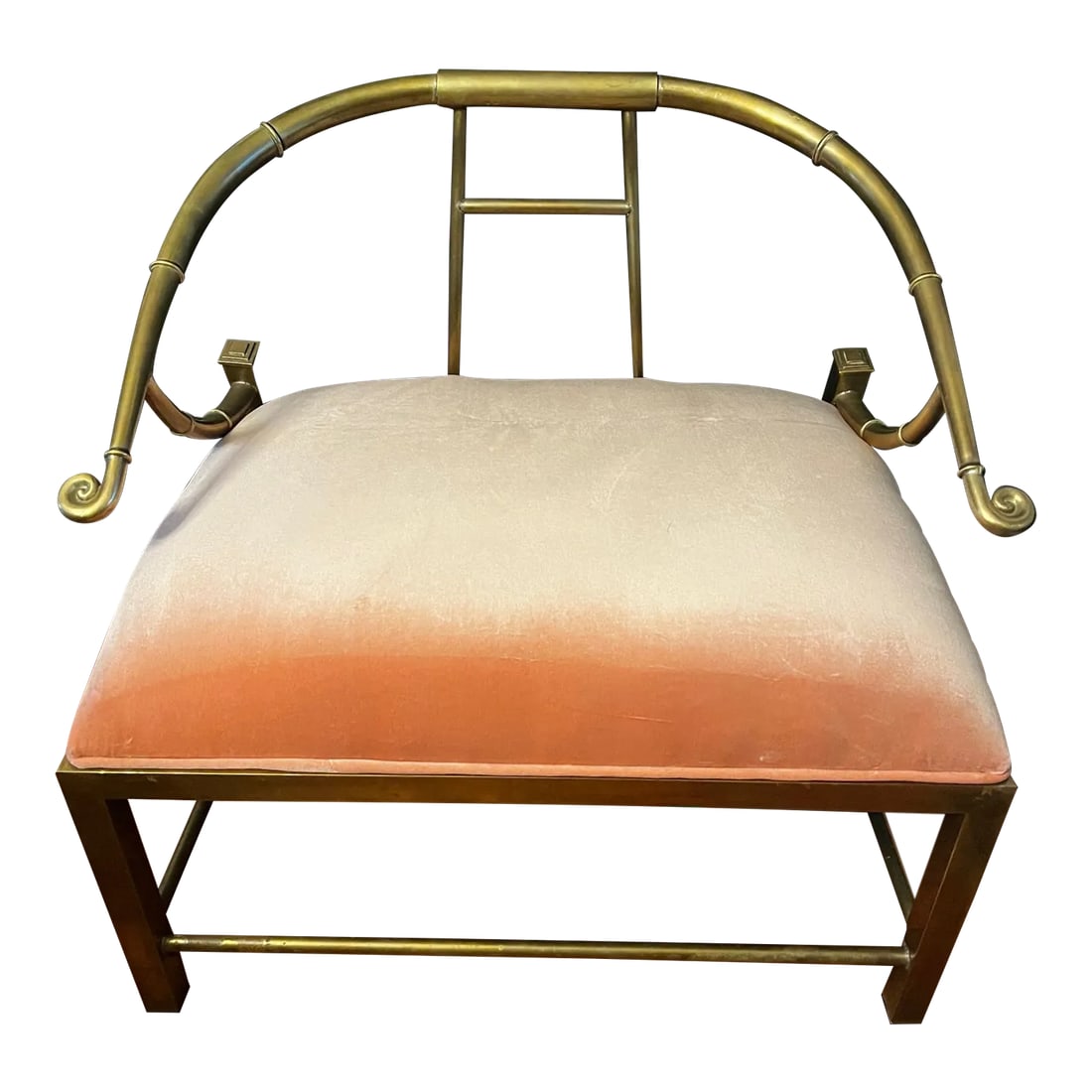 1960s Mastercraft Brass Empress Chair