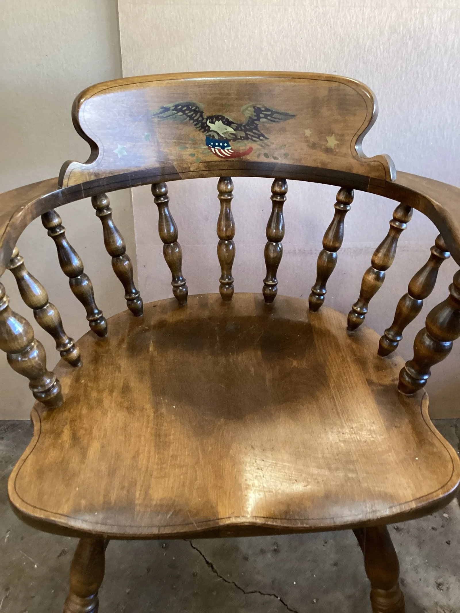 Early 20th Century Antique Collectible Heywood Wakefield Colonial Armchairs Set of 4 - 10