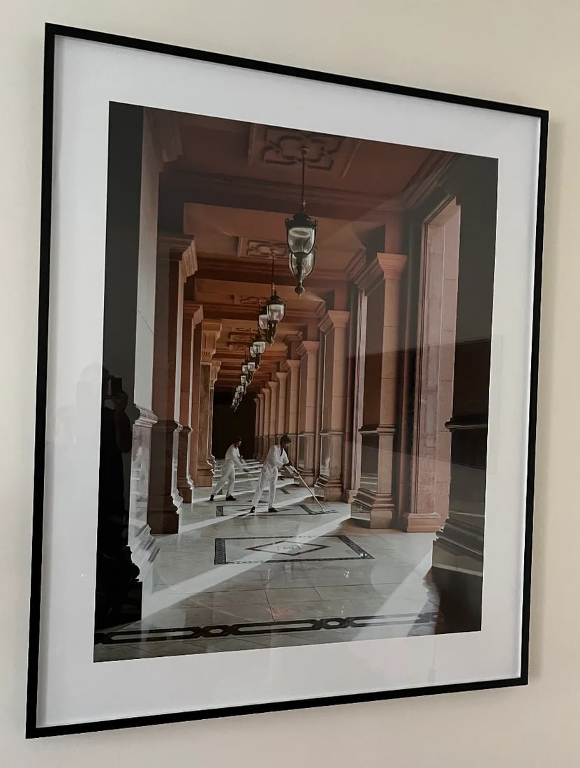 2013 Andrew Moore, "Sweepers, Emirates Palace, Abu Dhabi, 2009" Framed, Digital C-Print, Edition 1 o - 2