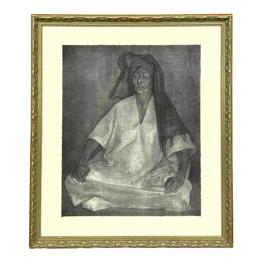 Franciso Zuniga, Mujer De Oaxaca (Woman From Oaxaca), 1978 Signed & Numbered 47/80: Francisco Zuniga, Mujer de Oaxaca (Woman from Oaxaca) original lithograph in black. From the pencil signed and numbered 47/80 - signed, numbered and dated lower left. Printed by Kyron, S.A., Mexico,