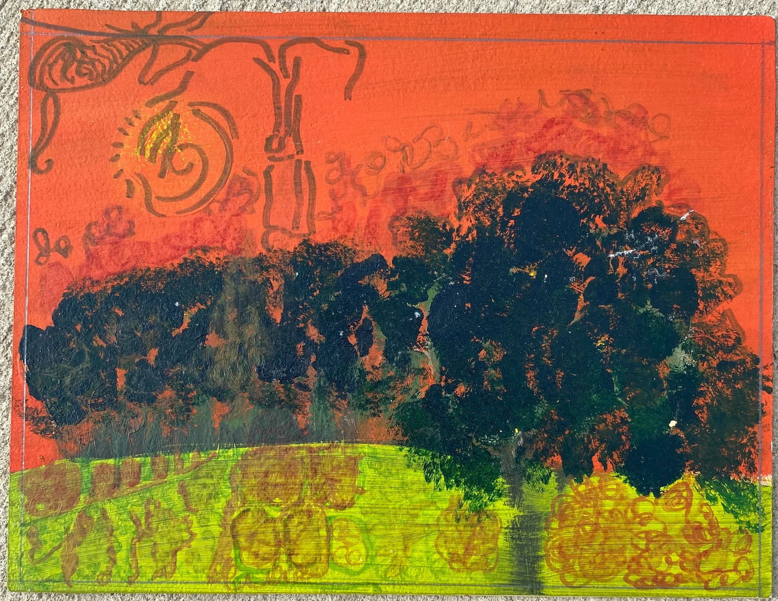 1970s Larry Connatser Landscape Painting - 2