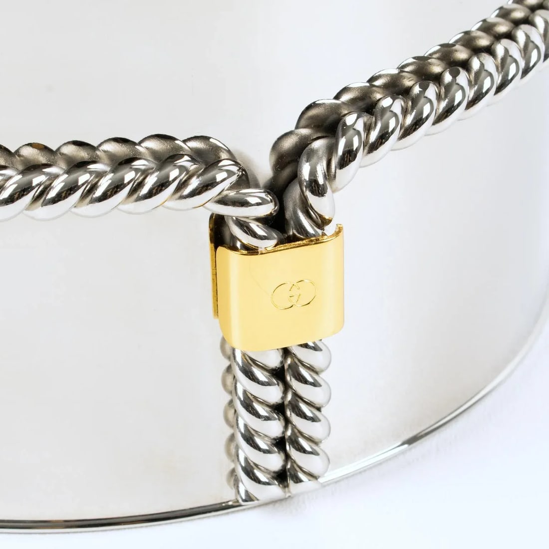 Gucci Italy Silvered and Gilt Metal Barware Ice Bucket - 11