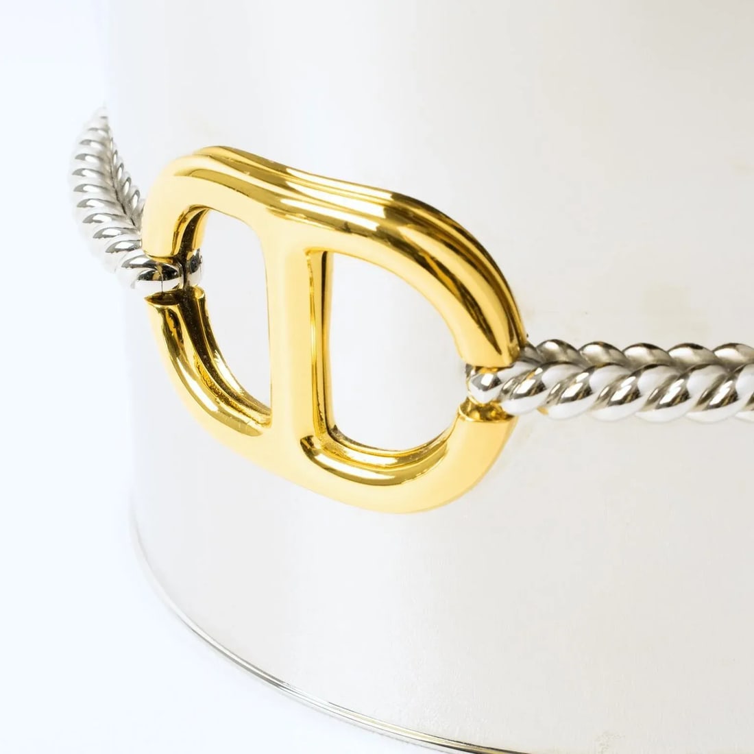 Gucci Italy Silvered and Gilt Metal Barware Ice Bucket - 9