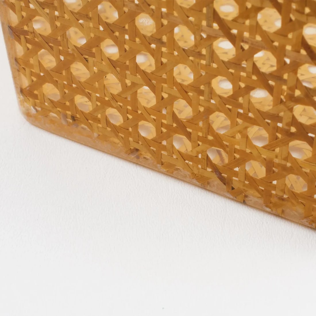 Christian Dior Home Lucite and Rattan Basket Bowl Centerpiece, Circa 1970 - 10