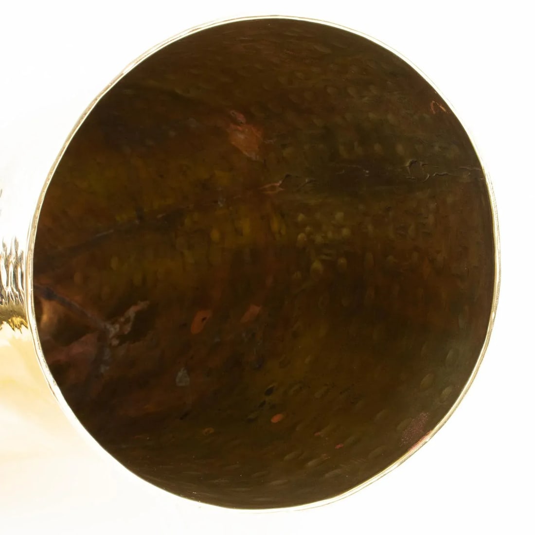 Modernist Brass Horn of Plenty Wine Champagne Cooler Bottle Holder Vase - 11
