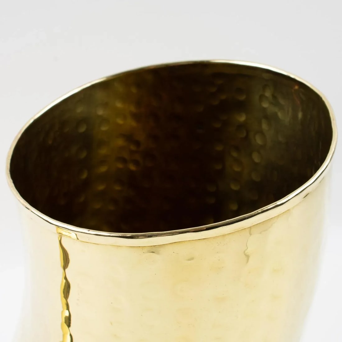 Modernist Brass Horn of Plenty Wine Champagne Cooler Bottle Holder Vase - 7