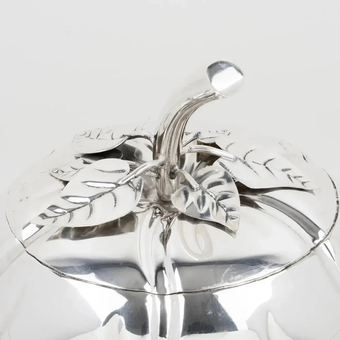 Teghini Firenze Silver Plate Tomato-shaped Ice Bucket, Italy 1960s - 11
