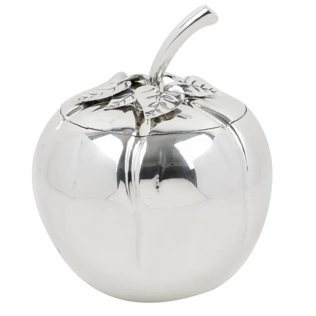 Teghini Firenze Silver Plate Tomato-shaped Ice Bucket, Italy 1960s - 3