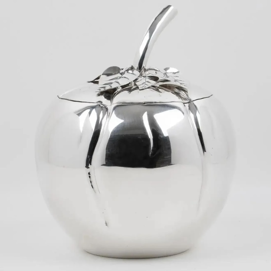 Teghini Firenze Silver Plate Tomato-shaped Ice Bucket, Italy 1960s - 4