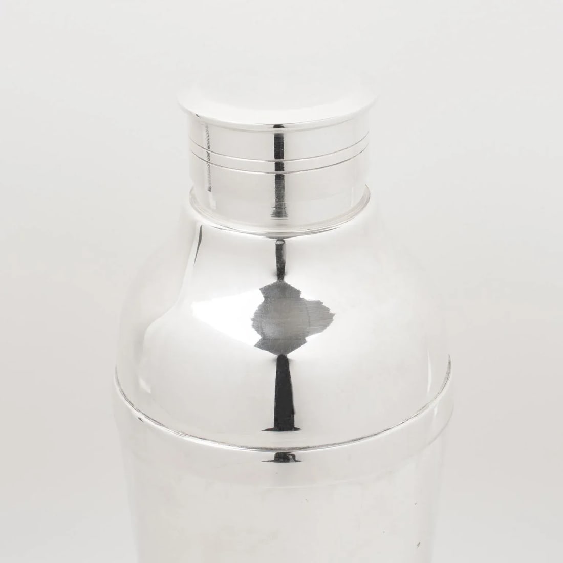Art Deco Silver Plate Cocktail Shaker and Eight Barware Glasses, France 1940s - 7