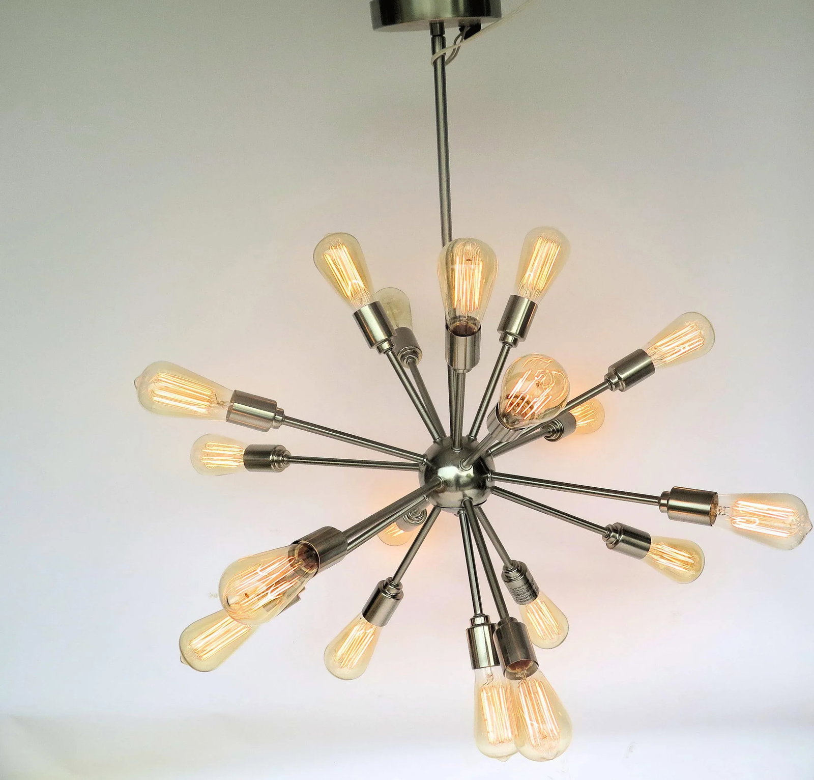 Italian Style Chrome Sputnik 14 Light Chandelier - 2