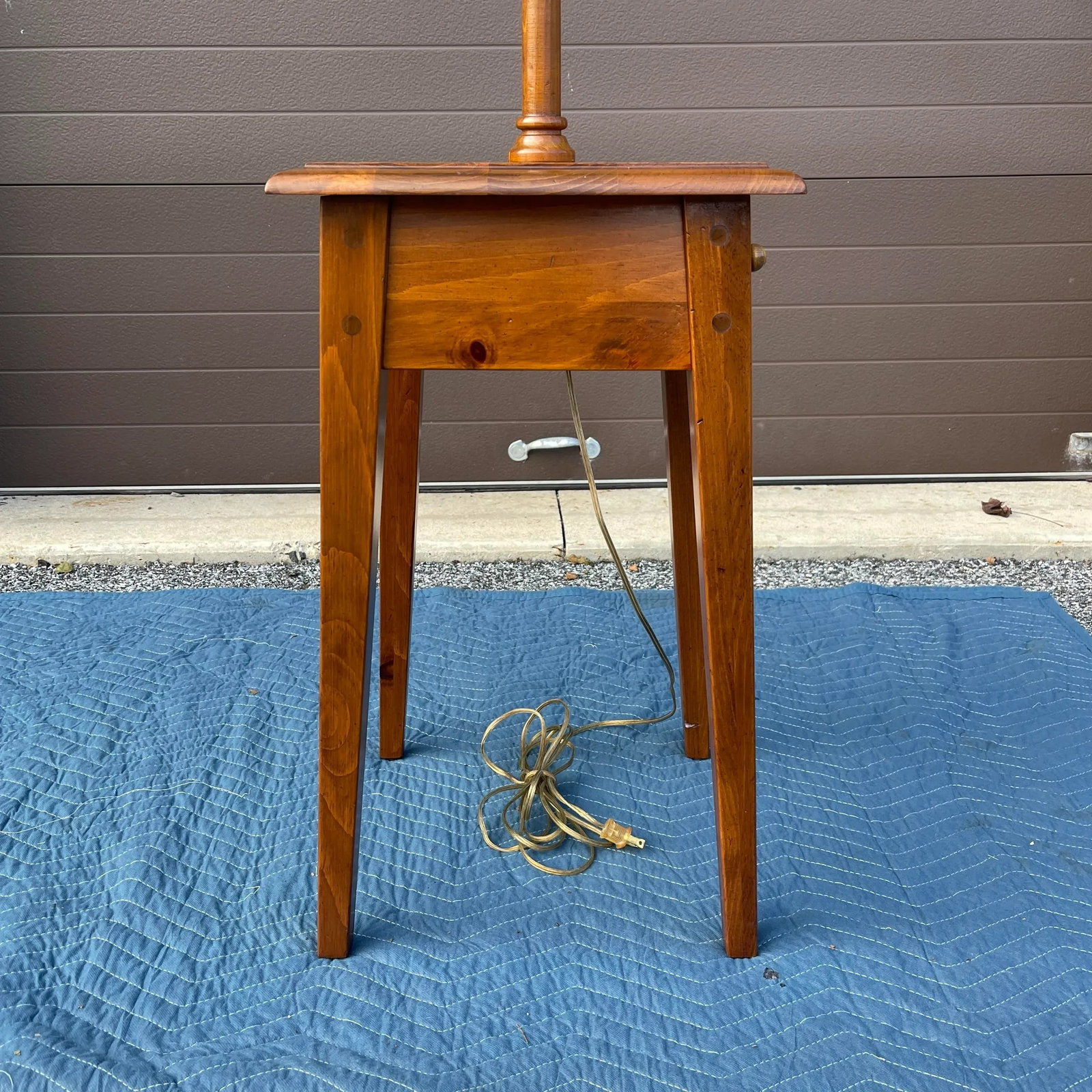 1980s Ethan Allen Country Craftsman Collection Traditional Rustic Pine Floor Lamp - 10