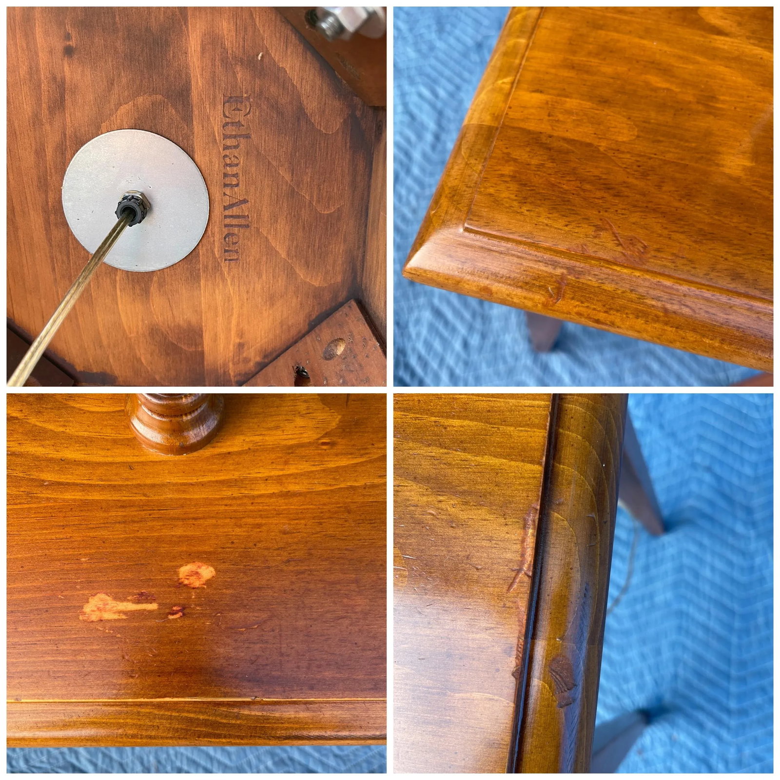 1980s Ethan Allen Country Craftsman Collection Traditional Rustic Pine Floor Lamp - 12