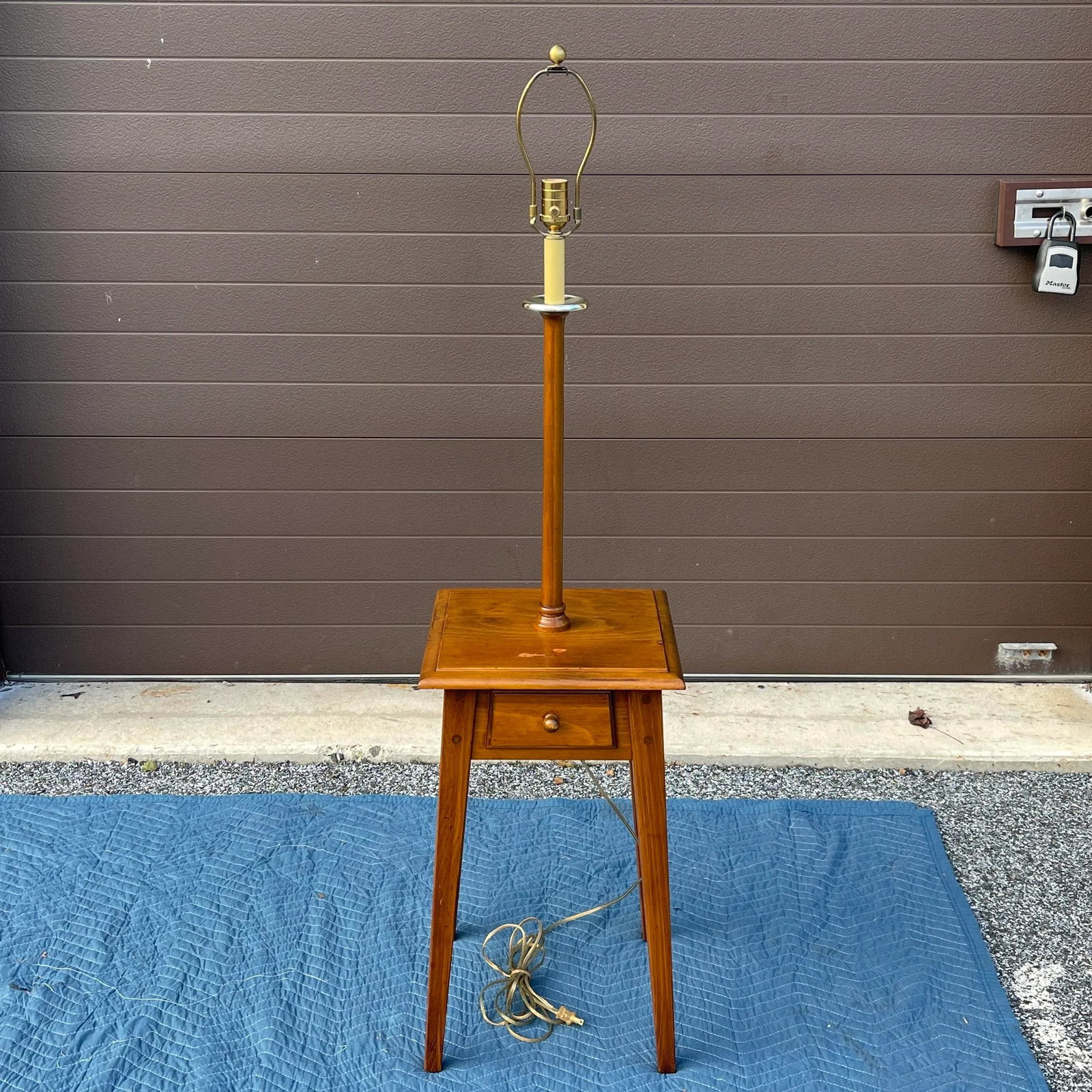1980s Ethan Allen Country Craftsman Collection Traditional Rustic Pine Floor Lamp - 2